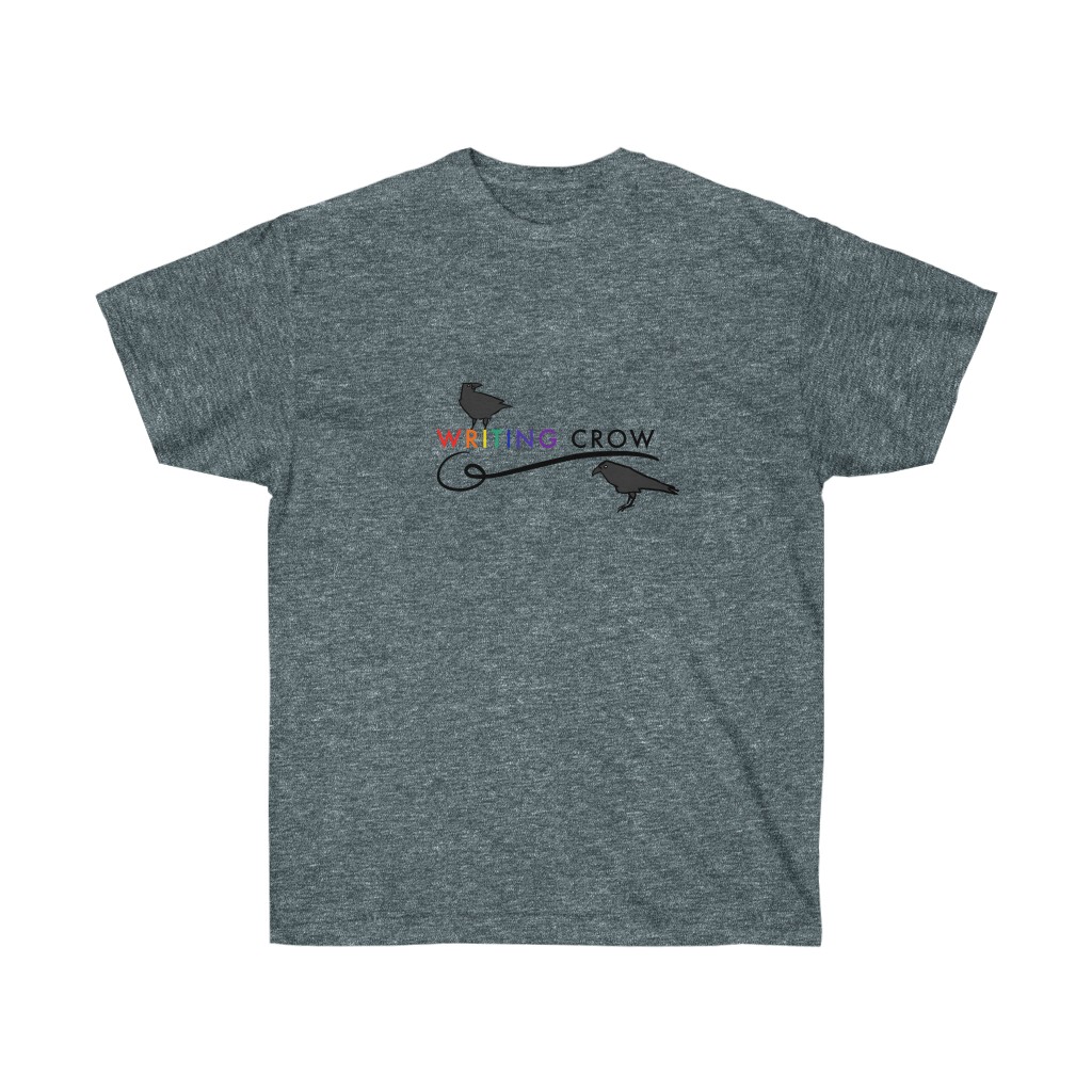 Unisex Writing Crow Shirt - Image 3
