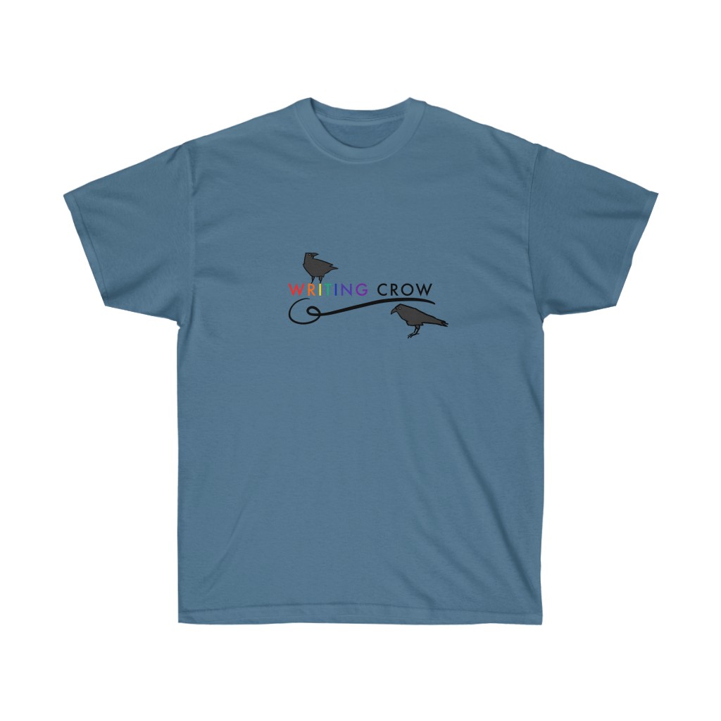 Unisex Writing Crow Shirt - Image 5